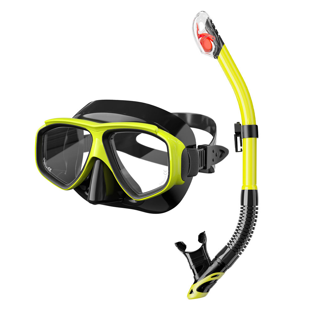 Snorkel Mask Full Face - JSJM Professioneel zwemmen Duikmasker Waterdichte siliconen