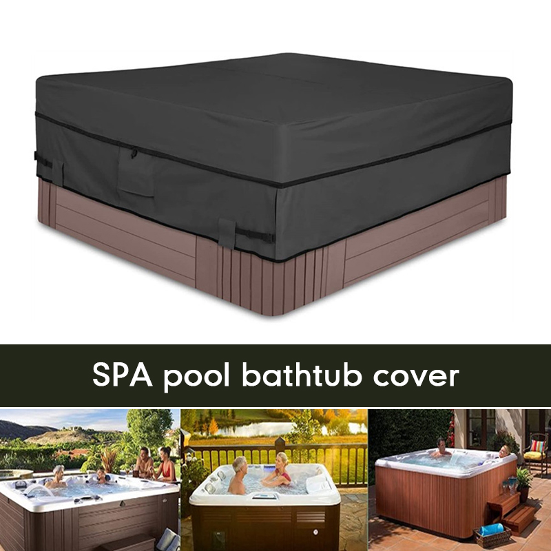 Pool Cover Waterproof - Vierkante Spa Hot Tub Stofkap Badkuip