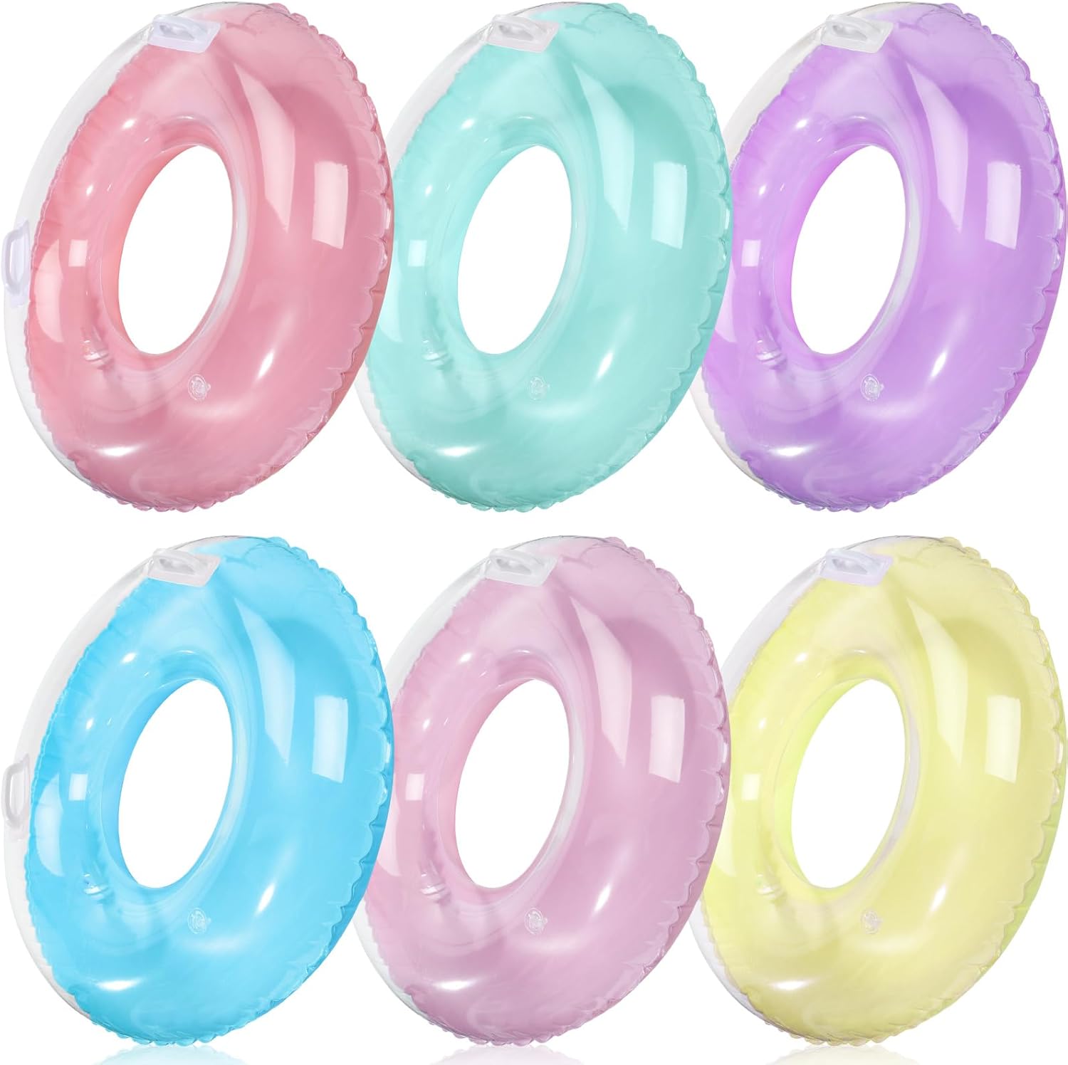 Pool Float Ring Inflatable - 6 Pack 33 ''Opblaasbaar Zwembad Drijft