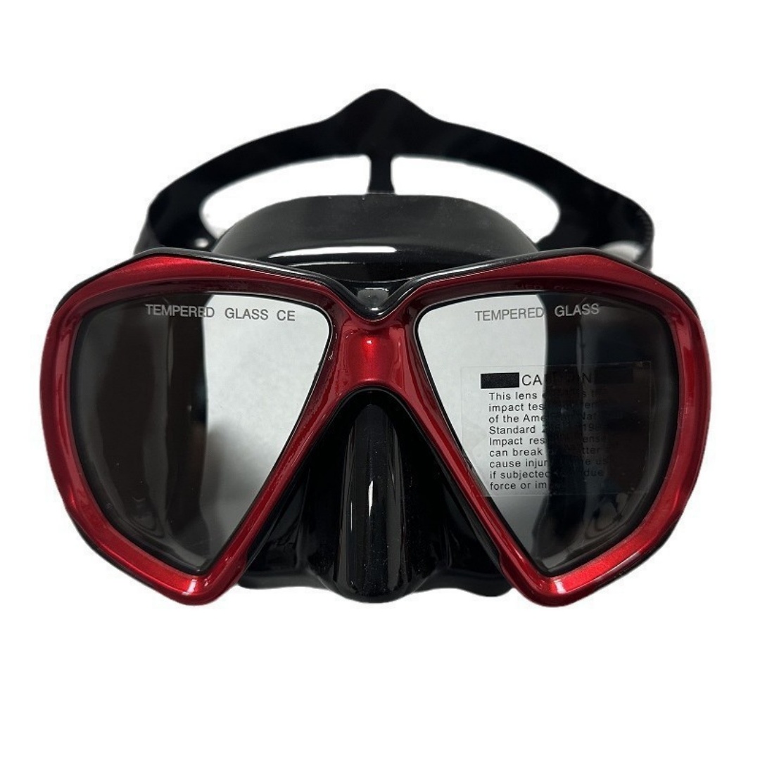 Snorkel Mask Full Face - Siliconen duikbril met groot frame: volledig