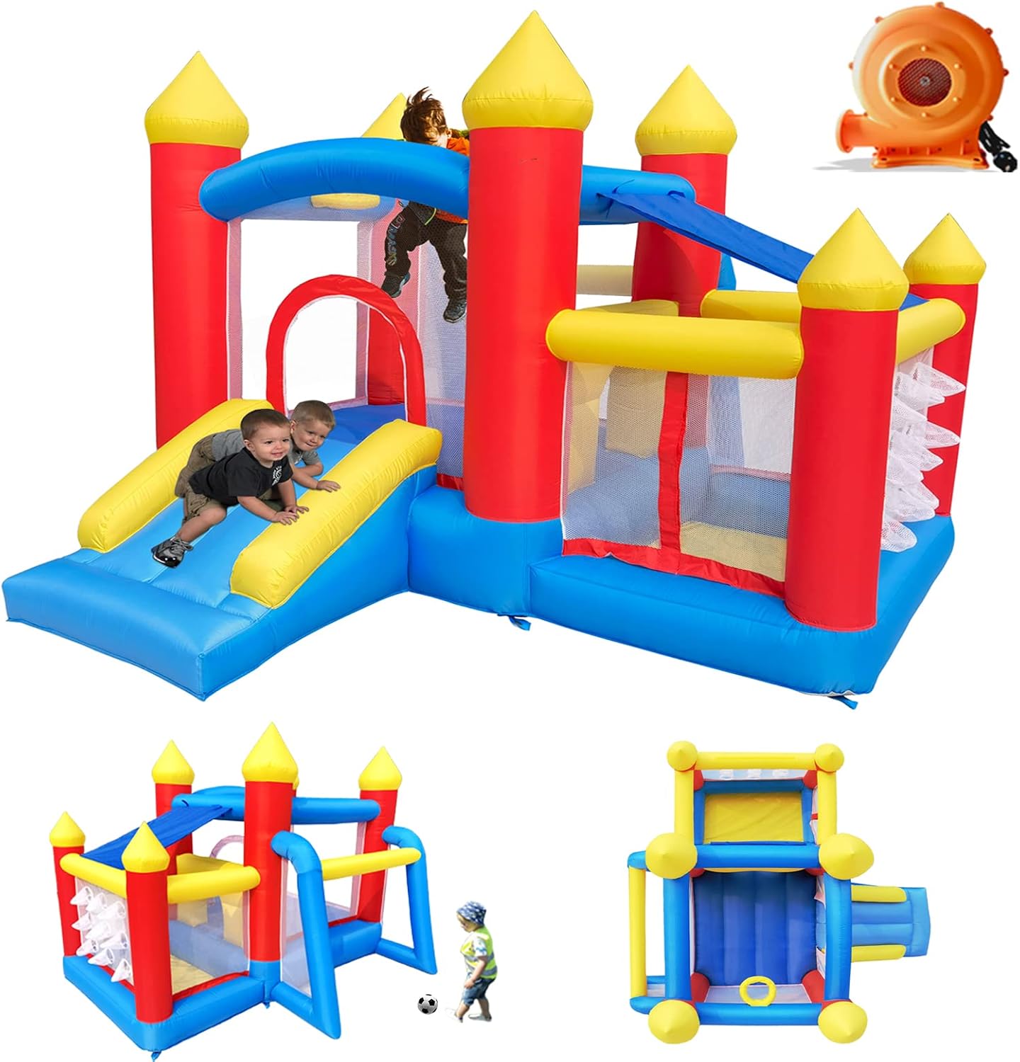 Water Slide Inflatable - Opblaasbaar springkasteel voor kinderen van 3-6