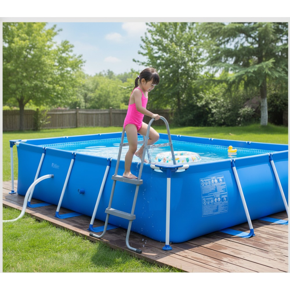 Pool Ladder Above Ground - Versterkte zwembadtrap met verdikte antislip treden
