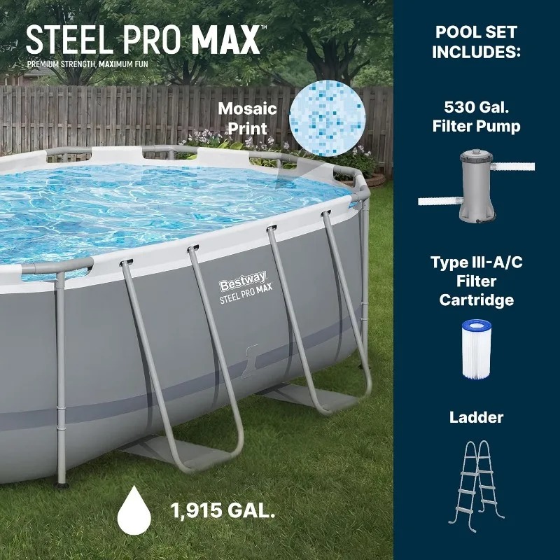 Bestway Steel Pro MAX 14ft x 8 - Pool Ladder Above Ground recensie en prijs