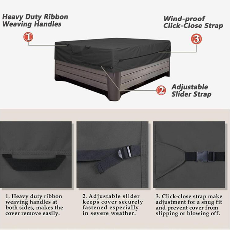 Vierkante Spa Hot Tub Stofkap  - Pool Cover Waterproof recensie en prijs