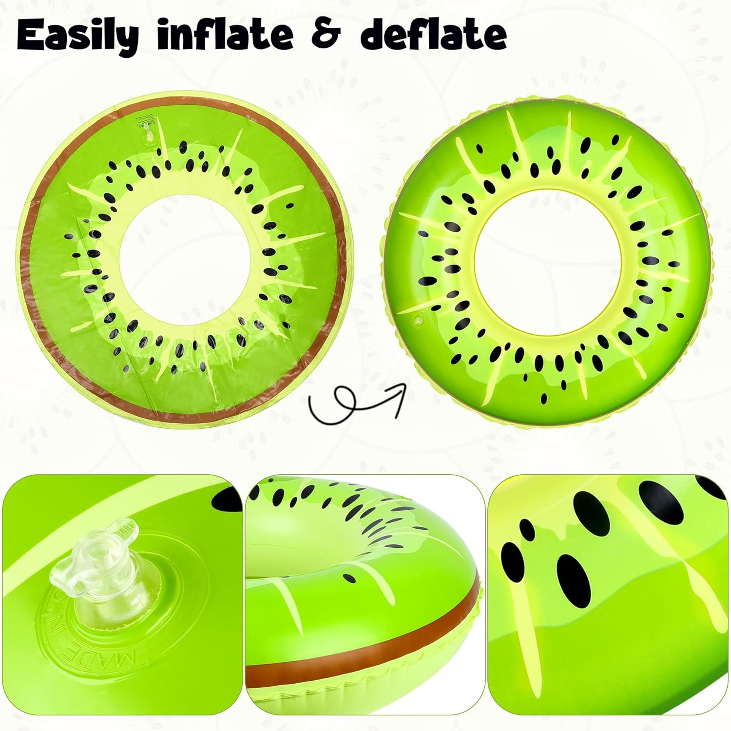 8-pack opblaasbare zwembadring - Pool Float Ring Inflatable recensie en prijs