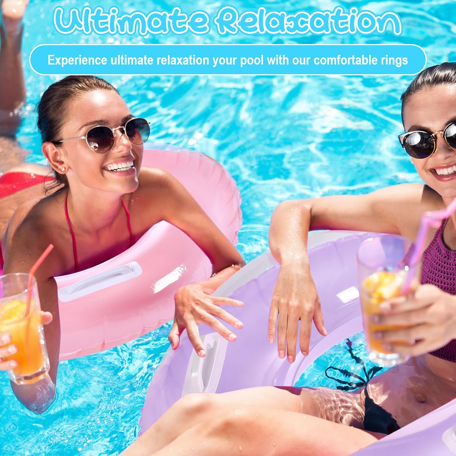 6 Pack 33 ''Opblaasbaar Zwemba - Pool Float Ring Inflatable recensie en prijs