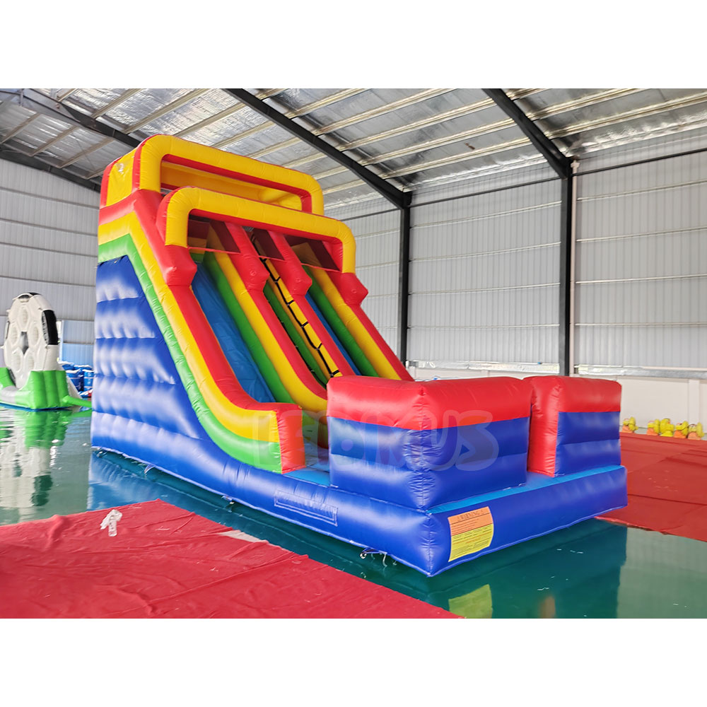 Rood en blauw opblaasbaar spri - Water Slide Inflatable recensie en prijs