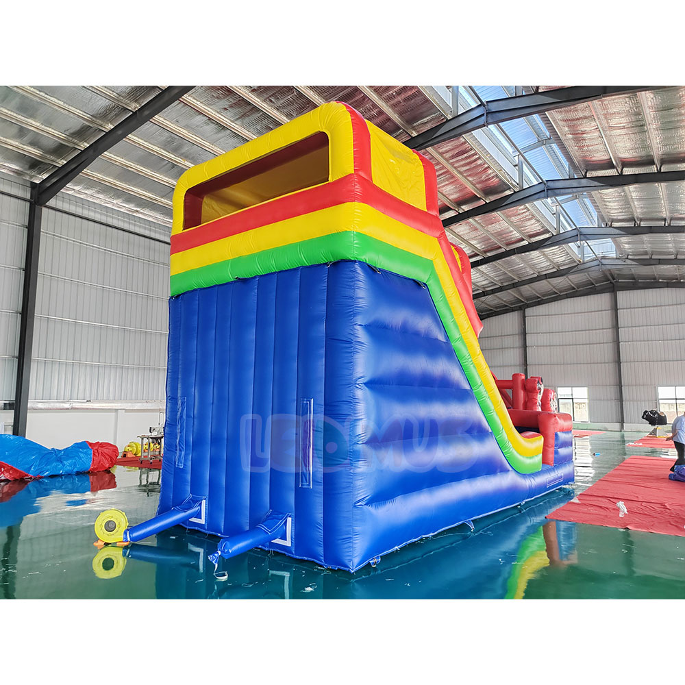 Rood en blauw opblaasbaar spri - Water Slide Inflatable recensie en prijs