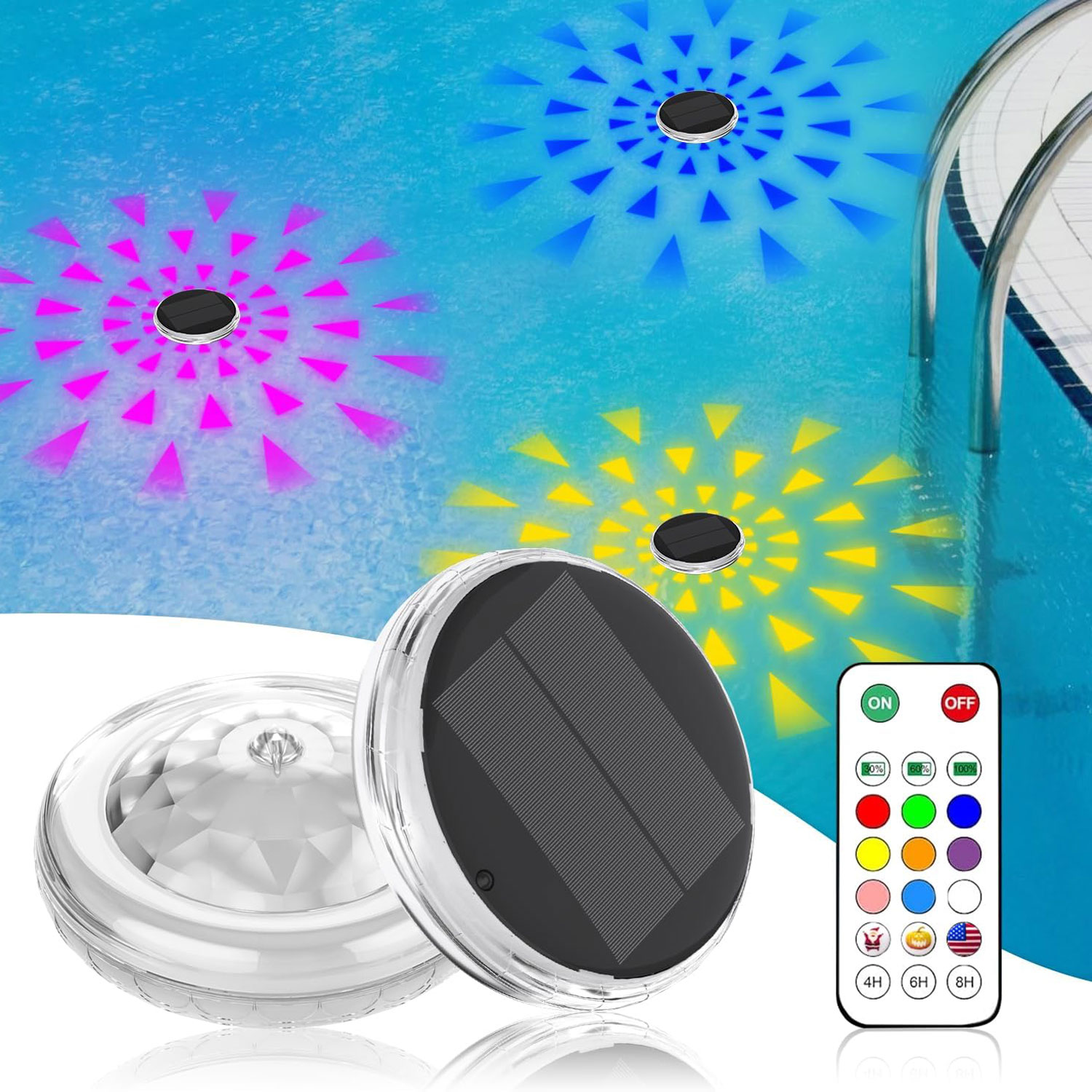 Zwembadverlichting, oplaadbaar - Pool Light Solar Rechargeable recensie en prijs