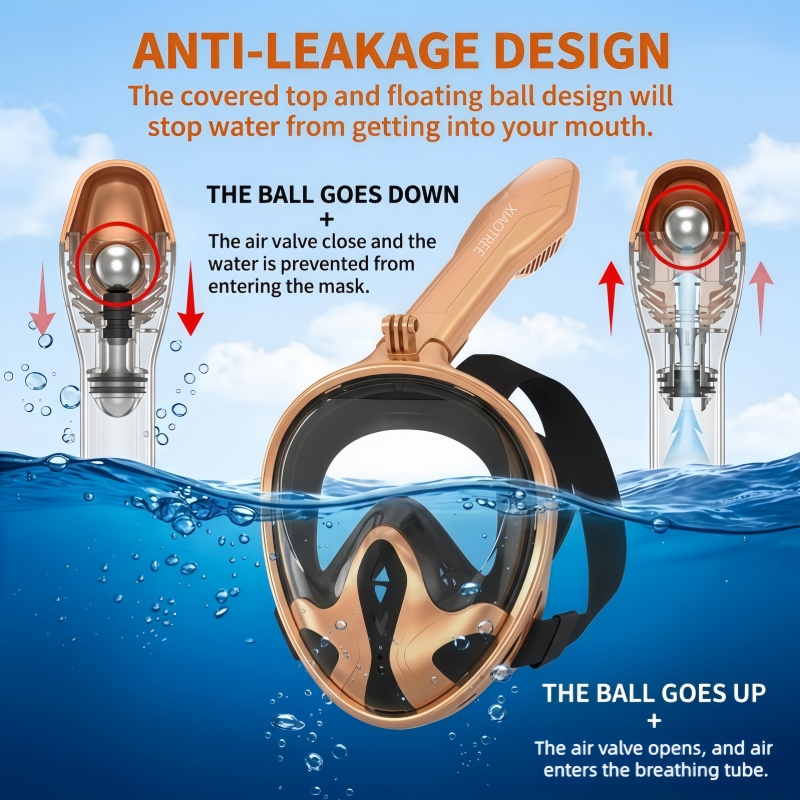 XIAOTREE Volledig gezichtsnork - Snorkel Mask Full Face recensie en prijs