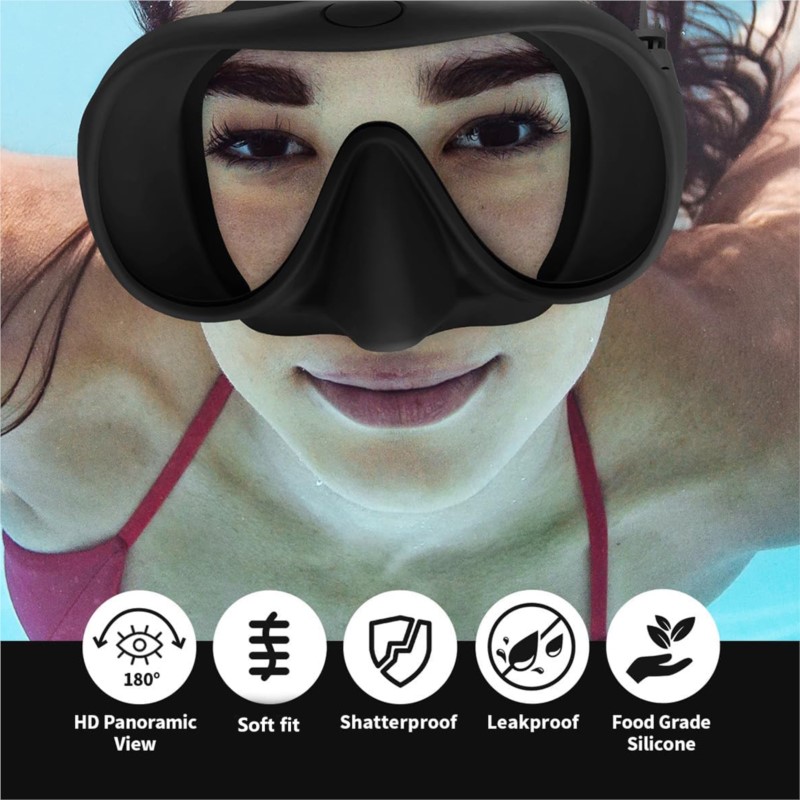 Professionele freedivinguitrus - Snorkel Mask Full Face recensie en prijs