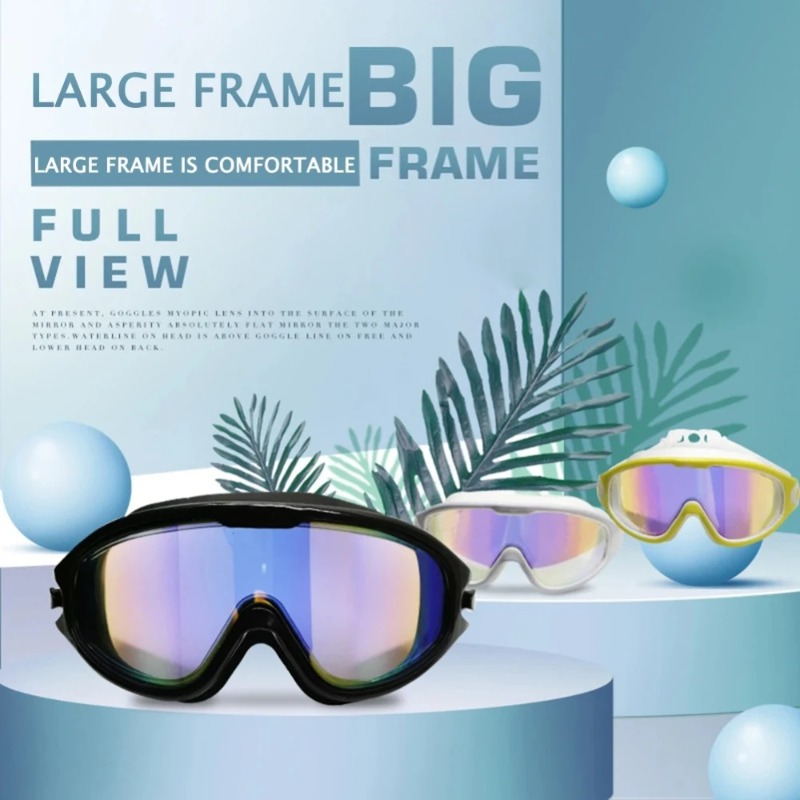 Zwembril Groot frame zwembril  - Swim Goggles Anti Fog Uv recensie en prijs