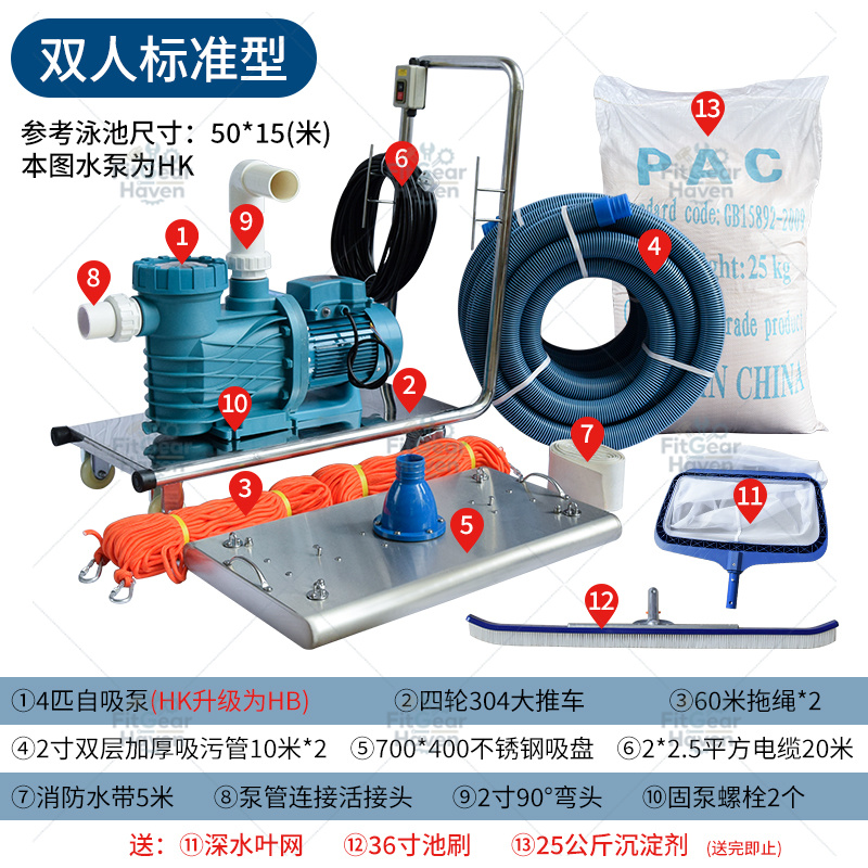 Zwembadzuigmachine Bodemreinig - Pool Vacuum Manual recensie en prijs