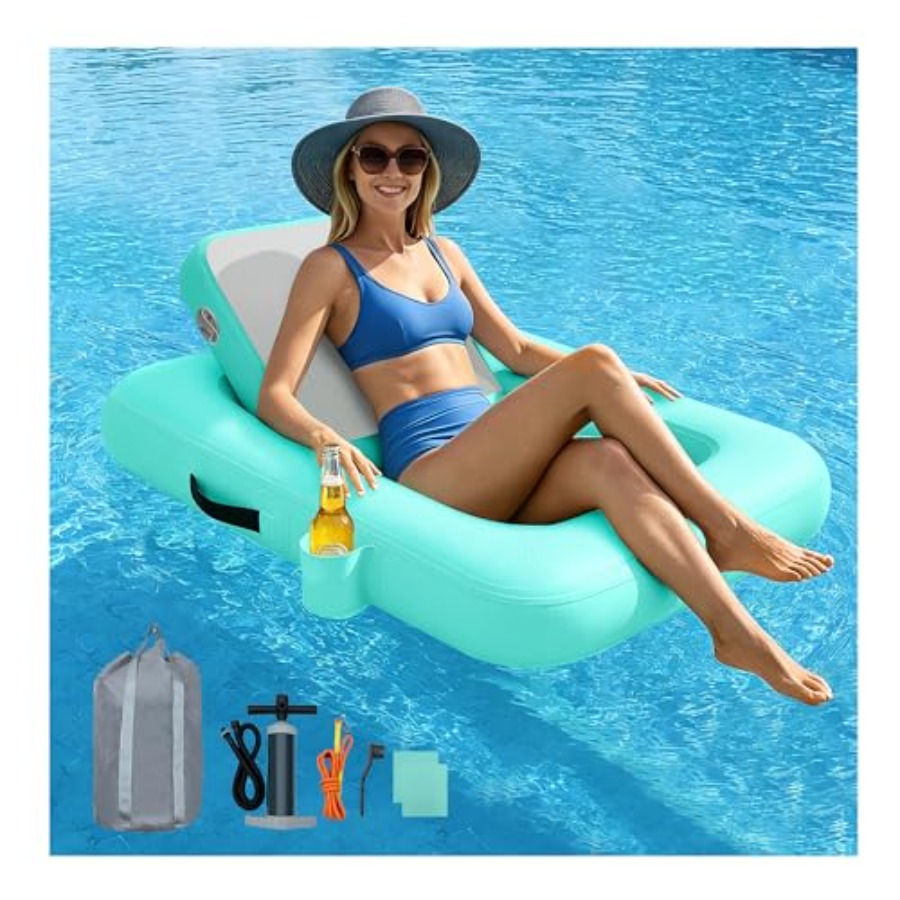 Drijvende stoelen met rugleuni - Pool Lounger Inflatable recensie en prijs