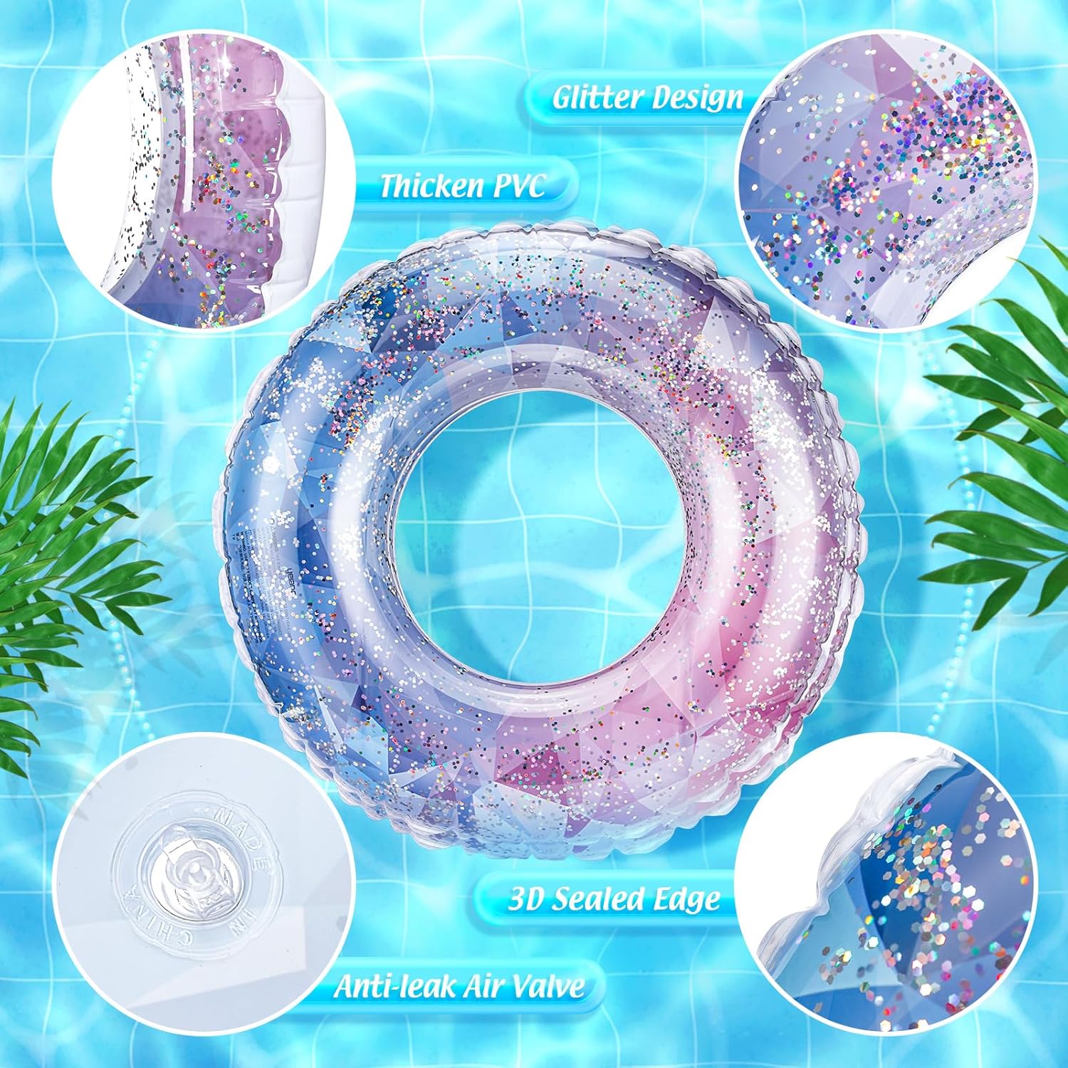 8-delig opblaasbaar zwembad dr - Pool Float Ring Inflatable recensie en prijs