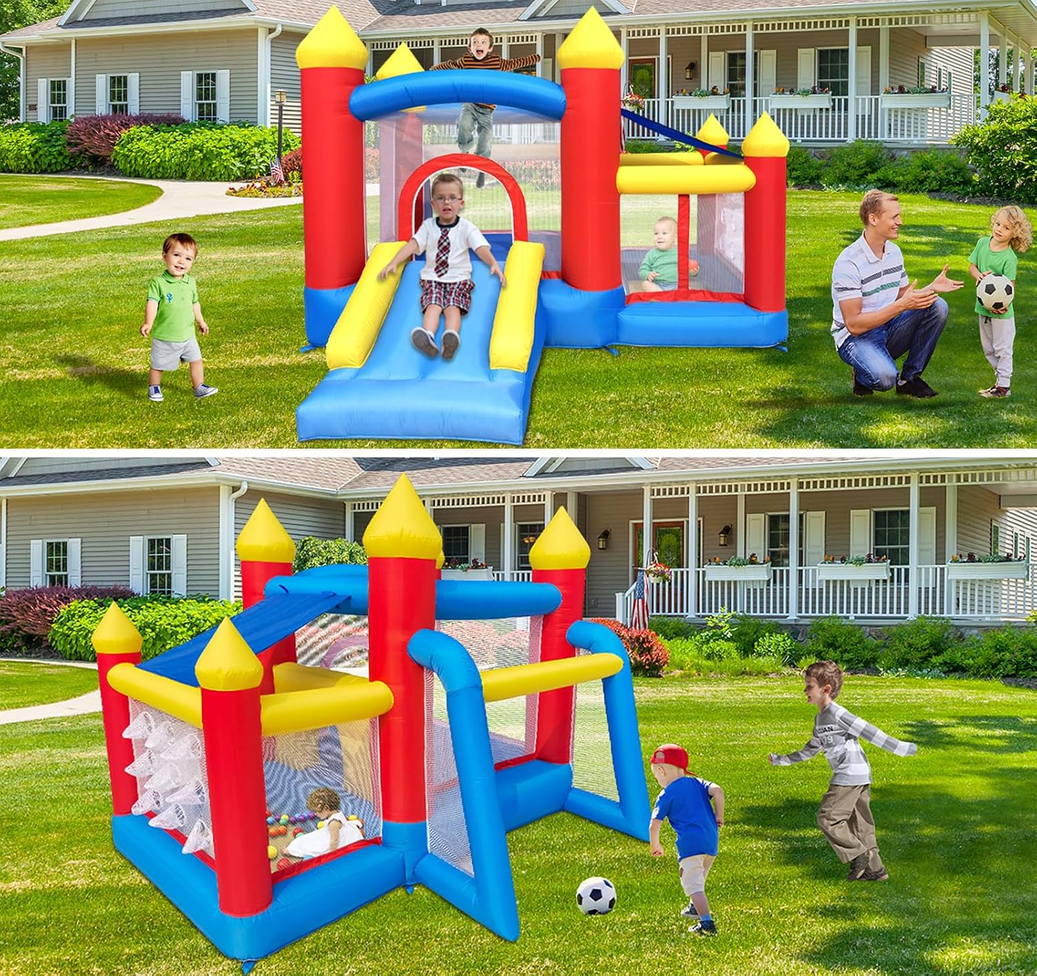 Opblaasbaar springkasteel voor - Water Slide Inflatable recensie en prijs