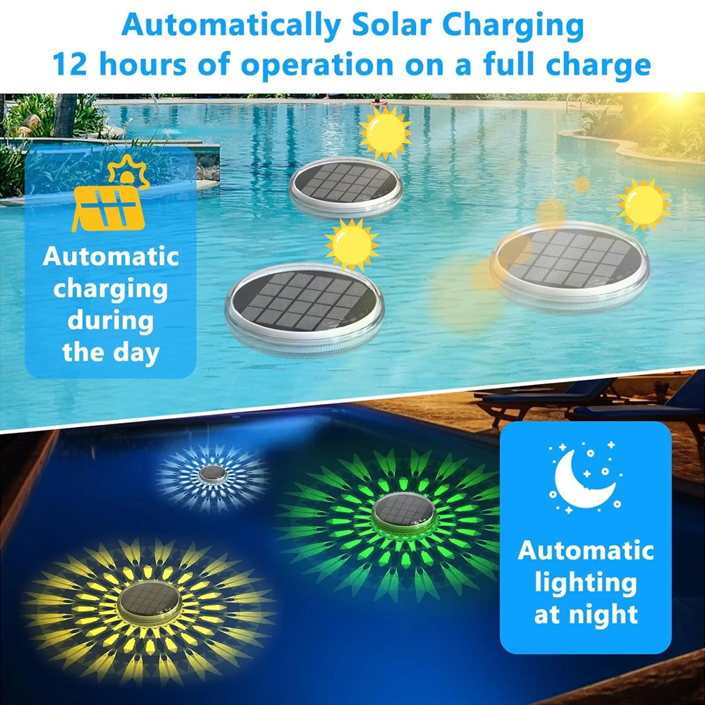 Mooie oplaadbare drijvende zwe - Pool Light Solar Rechargeable recensie en prijs