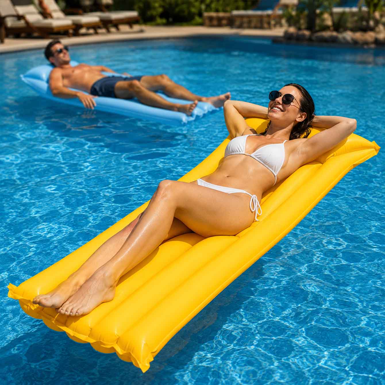 1PC Pool Float Bed Opblaasbaar - Pool Lounger Inflatable recensie en prijs
