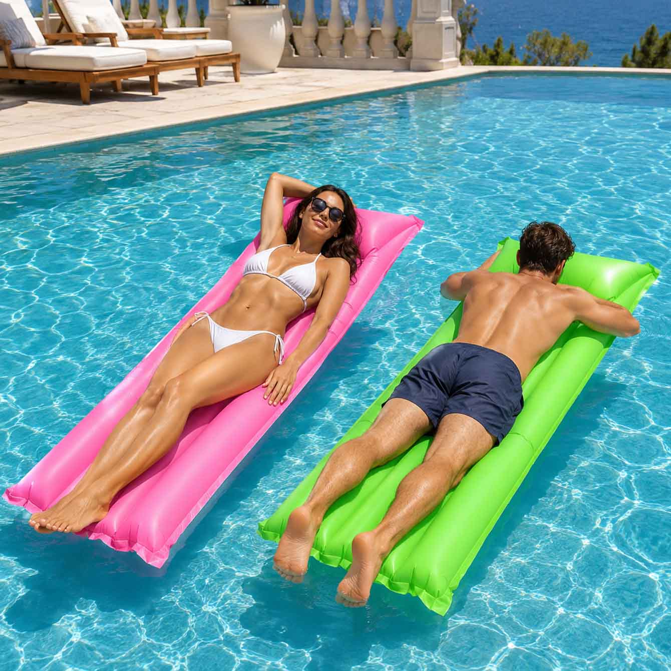1PC Pool Float Bed Opblaasbaar - Pool Lounger Inflatable recensie en prijs